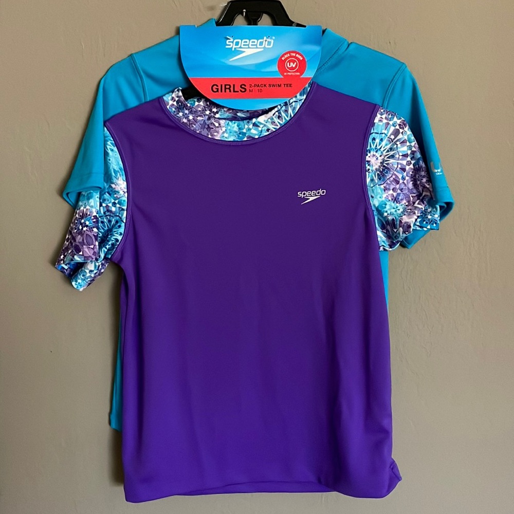 NWT rash guards 2 total size Medium kids 10